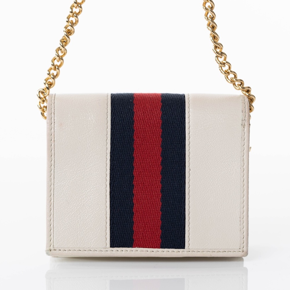 Gucci White Rajah Wallet on a Chain - Picture 3 of 9